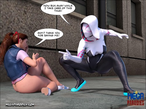 MegaParodies - Spider Gwen X - Rhino 1 - Complete 3D Porn Comic